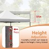 FDW Pop Up Canopy Tent 9.6x9.6 Anti-UV for Parties Camping with Portable Bag - 4 of 4