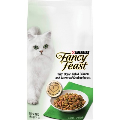 Purina Fancy Feast with Ocean Fish, Salmon & Garden Greens Adult Gourmet Dry Cat Food - 48oz