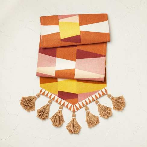 14" x 48" Cotton Table Runner with Tassels - Opalhouse™ designed with Jungalow™ - image 1 of 3