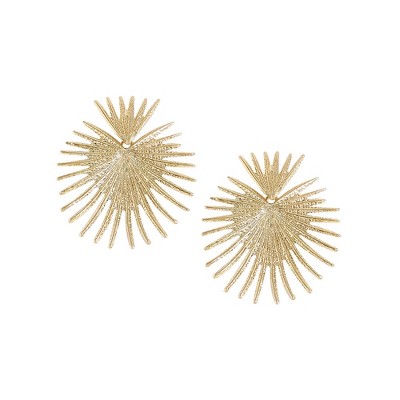 SOHI Women's Gold Regal Drop Earrings