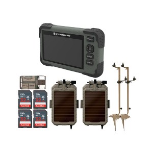 Stealth Cam Mounting Post for Camera& Solar Pak with Solar Battery Pack Card Viewer 32GB Memory Cards and Card Reader (2 Pack) - 1 of 4