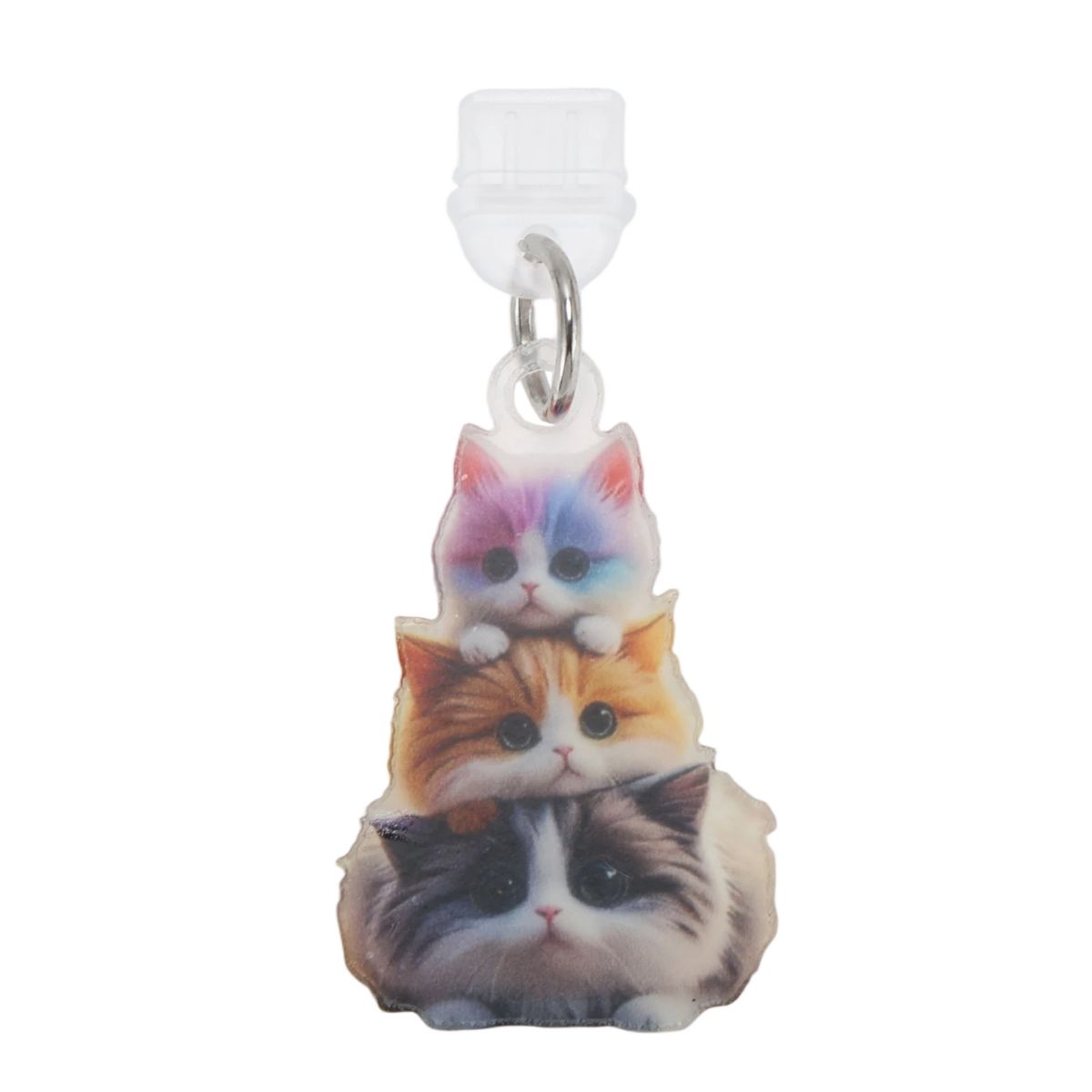 Unique Bargains Cat Pendants Dust Plug Charm for Type-C Colorful 2 Pcs - thumbnail 4