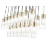 Alton 54" Modern Linear Chandelier - 23 Lights, Dimmable, Damp Rated, Steel Construction - 4 of 4