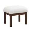 APRILSOUL Modern Accent Chair with Ottoman:,Mid-Century lounge set, comfy fabric upholstery, solid wood frame,For living room - 4 of 4