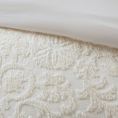 Ivory King Microfiber Textured Bedspread Set