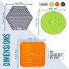 GOOPAWS: 3-Pack Licking Mats - Orange, Grey & Green, Slow Feeder Pads for Pets - 4 of 4