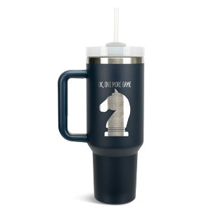 100 North Ok, One More Game Knight Horse Chess Piece Wrap-Around 40 Oz. Stainless Steel Water Bottle Coffee Mug, Spill & Leak Resistant, Travel - 1 of 4