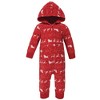 Hudson Baby Infant Fleece Jumpsuits, Coveralls, and Playsuits 2pk, Santas Sleigh - 2 of 3