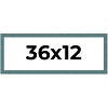 PosterPalooza | Panoramic Simple Blue Picture Frame - UV Acrylic, Foam Board Backing, Hanging Hardware - 2 of 4