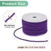 Unique Bargains Soft Polyester Twisted Silk Decorative Craft Cord Trim Cord Rope 22 Yards 1 Pc - 3 of 4