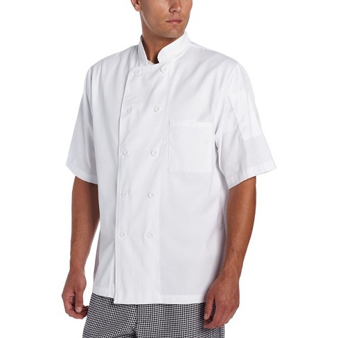 Chef Code Basic Short Sleeve Coat with Pearl Buttons, Chef Jacket - image 1 of 4