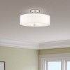 Livex Lighting Meridian 3 - Light Semi-Flush Mount in  Brushed Nickel - 4 of 4