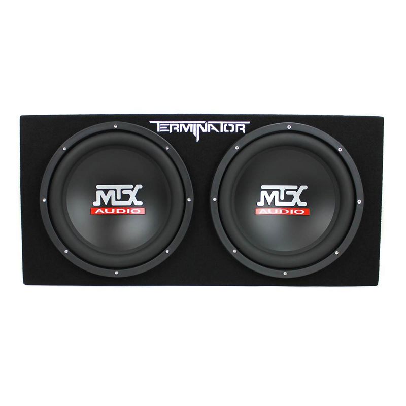 MTX 12" 400 Watt RMS Dual Loaded 1200 Watt Car Subwoofer Enclosure Audio with Sub Box, Mono Block & 8-Gauge Amplifier Complete Wiring Installation Kit, 5 of 7