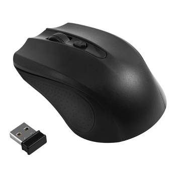 Insten Ergonomic USB 2.4G Wireless Mouse with 4 Buttons Compatible with Laptop, PC, Computer, MacBook Pro/Air & Gaming