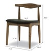 NicBex Mid-Century Modern Dining Chair/Bar Stool with Foam Cushion Linen Upholstery for Room Setting - 3 of 4