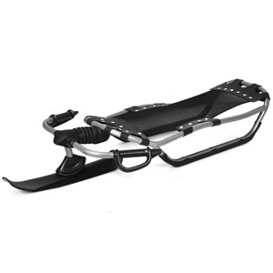 Costway Snow Racer Sled Textured Grip Handles Mesh Seat Snow Slider - 1 of 4