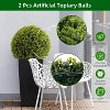 Topiary Ball 2 Pcs, Artificial Boxwood Topiary Balls Garden Spheres Decorative Balls for Outdoor Patio Garden and Indoor, Wedding Decoration - 3 of 4