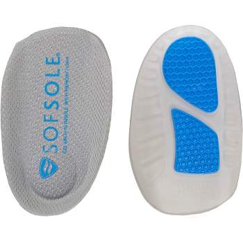 Sof Sole Gel Arch 3/4 Length Shoe Insoles with Memory Foam