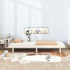 Streamdale Modern Design Twin Size Platform Bed Frame with Built-in USB Ports for White Washed Color - 4 of 4