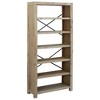 vidaXL 6-Tier Bookcase 31.5 in.x11.8 in.x66.9 in. Solid Wood Acacia - 2 of 4