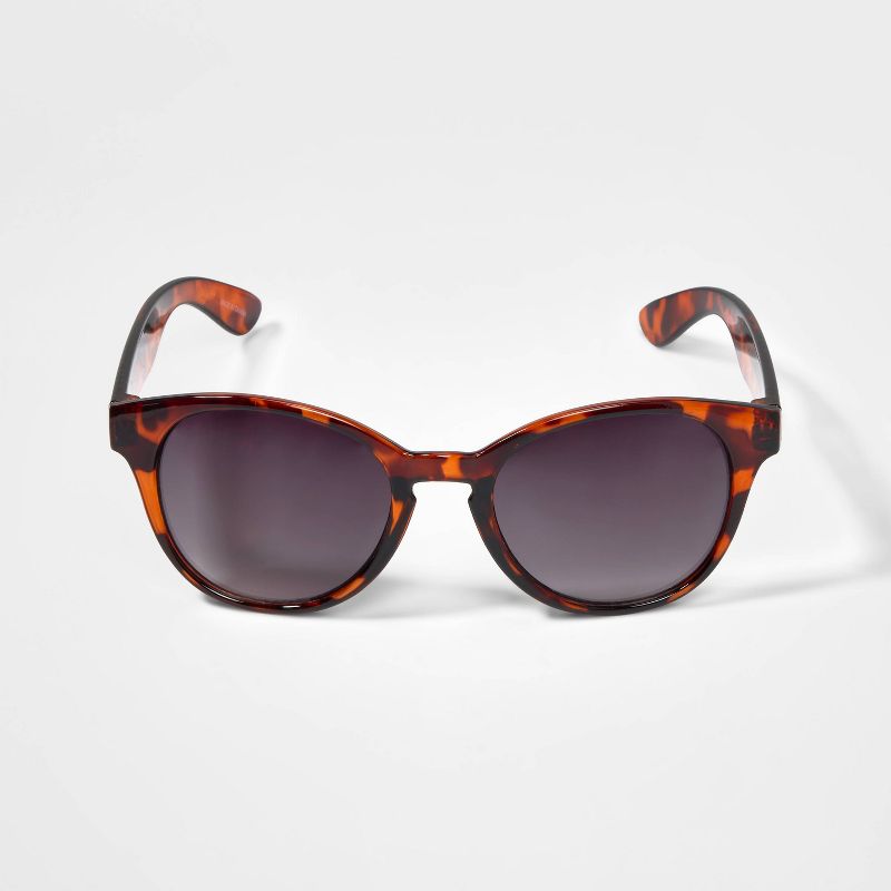 Girls&#39; Tort Cateye Round Sunglasses - art class&#8482; Brown, 1 of 3