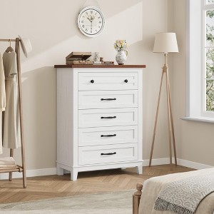 7 Drawer Dresser for Bedroom,54 Inch Wide Wood Storage Chest, Freestanding Closet Organizer for Living Room, Entryway - 1 of 4