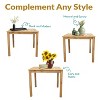Sunnydaze Rodanthe Acacia Wood Outdoor Dining Table with Natural Oil Finish - 33.75" W - 3 of 4