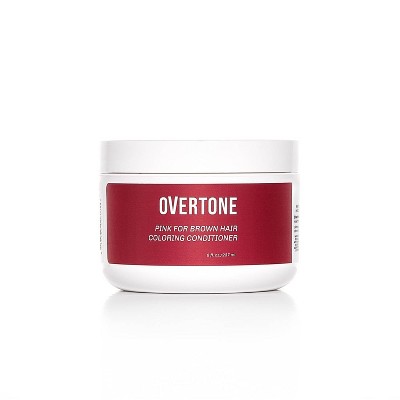 oVertone Hair Care Semi-Permanent Conditioner - Pink for Brown - 8 fl oz