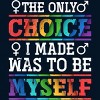 Adult Design By Humans LGBTQ+ I Was Made to Be Myself By KangThien Tank Top - 2 of 2