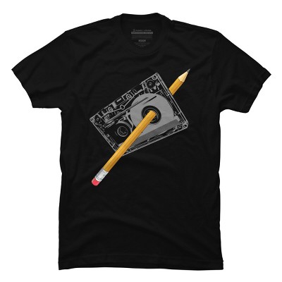 Men's Design By Humans Old School Tape Rewind By clingcling T-Shirt