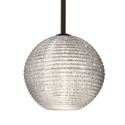Besa Lighting Kristall 8 1 - Light Pendant in  Bronze