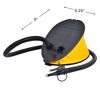 Pool Central Portable Deluxe Bellows Foot Pump for Pool and Spa 9" - Black/Yellow - 3 of 3