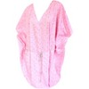 LA LEELA Women's House Daily Routine Evening Wear Vacation Casual Dailywear Holiday Loose Caftan Mini Loungewear Tunics for Women 2X-3X Pink, Solid - 4 of 4
