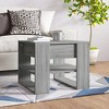 vidaXL Coffee Table Sonoma Grey 55,5x55x45 cm Multilayer Wood - 2 of 4