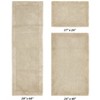 Edge Bath Rug 100% Premium Cotton Ultra-Soft Water Absorbent Tufted Solid Reversible 3 Piece Bathroom Rug Set for Machine Washable Bathmat - 2 of 4