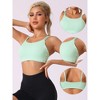 Allegra K Women's Full-Coverage U Back Fitness Sports Bras with Fixed Padded Cup - image 3 of 4