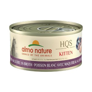 Almo Nature: HQS Natural Kitten Whitefish W/ Mackerel In Broth Can Food, 24 Pack - 1 of 4