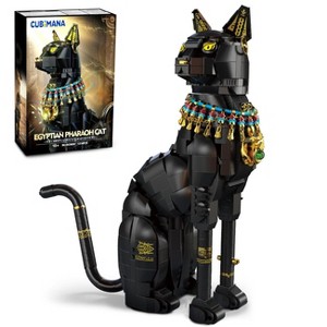 Cubimana 1274Pcs Egyptian Pharaoh Black Cat Building Set for Adults and Kids Ages 10+ - 1 of 4
