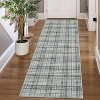 Plaid Rug Area Rug for Bedroom Living Room Modern Classroom Area Rug Neutral Soft Rugs for Nursery Stain Resistant Dining Room Rugs - 3 of 4