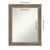 Amanti Art Driftwood Tan Non-Beveled Wood Framed Bathroom Vanity Wall Mirror - 3 of 4