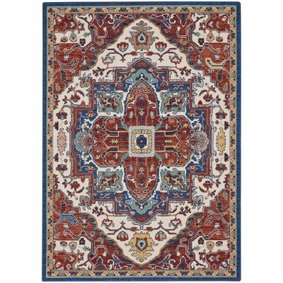 Nourison Parisa Bordered Blooming Medallion Indoor Area Rug