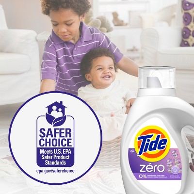 Tide Zero Soft Lavender HE Deep Cleaning Concentrated Liquid Laundry Detergent 113 Loads - 149 fl oz