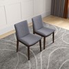 NicBex Mid Century Wooden Dining Chairs Set of 2 with Upholstered Cushion Back,Stylish Accent Chairs for Dining Room,Kitchen,Office - 2 of 4