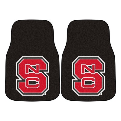 NCAA NC State Wolfpack Carpet Car Mat Set - 2pc