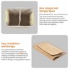 GustoWave Bamboo Laundry Hamper Large 58L/106L with Removable 3/4-Section Liner, Foldable Storage Basket with Lid and Handles - 4 of 4