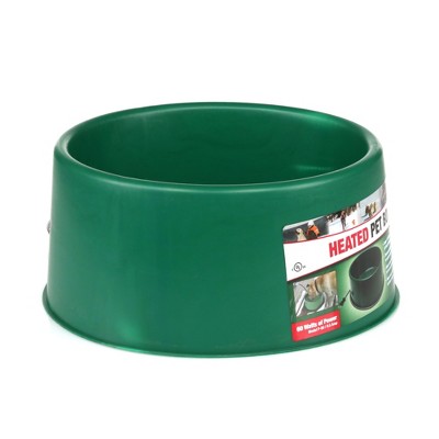 Green 1.5 Gallon Electric Heated Pet Water Bowl with Thermostatic Control
