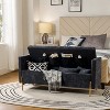 Arrigo Upholstered Flip Top Storage Bench with Arms |ARTFUL LIVING DESIGN - 3 of 4