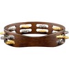 MEINL Vintage Wood Tambourine with Dual Alloy Jingles 10 in. Walnut Brown - 4 of 4