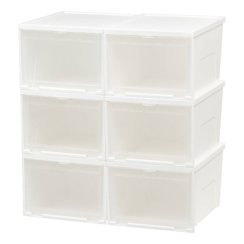Iris 6pk Front Entry Stacking Shoe Box High White Target