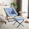 homfan Saucer Chair, Plush Comfy Seat with Non-Slip Base for Teens & Adults, XL Foldable Lounge Chair for Bedroom/Dorm, Accent Chair - 2 of 4